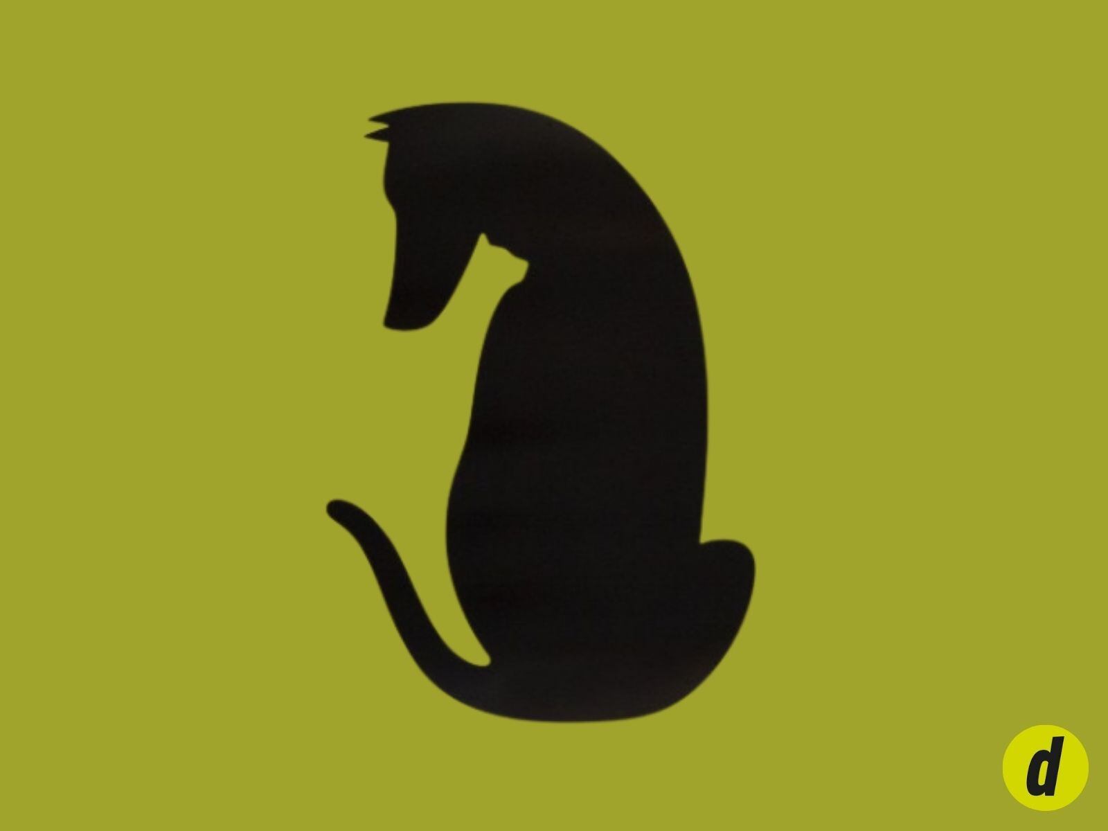 TEST VISUAL | ¿Qué silueta visualizaste en esta imagen? ¿Un perro o un gato? (Foto: Pinterest)