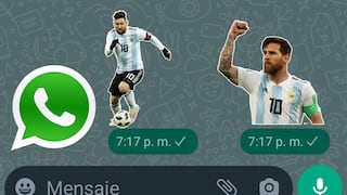 WhatsApp: Lionel Messi es una sensación en la aplicación con sus stickers