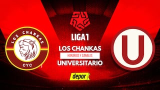 ¿Qué canales transmiten Universitario vs. Los Chankas y cuándo juegan?