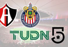 TUDN y Canal 5 han transmitido Chivas de Guadalajara 1-1 Atlas por el Clásico Tapatío de Liga MX