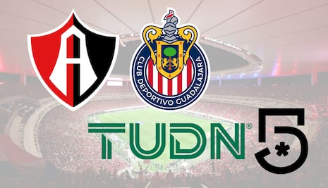 TUDN y Canal 5 han transmitido Chivas de Guadalajara 1-1 Atlas por el Clásico Tapatío de Liga MX
