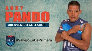 Andy Pando prefirió jugar en Segunda División: César Vallejo anunció su fichaje