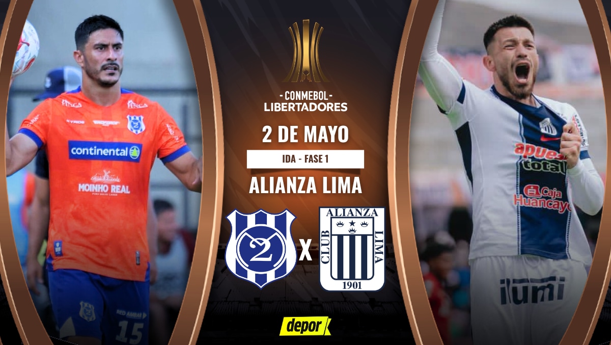 Alianza Lima vs. 2 de Mayo por la ida de la Fase 1 de la Copa Libertadores 2026. (Diseño: Christian Marlow / Depor)