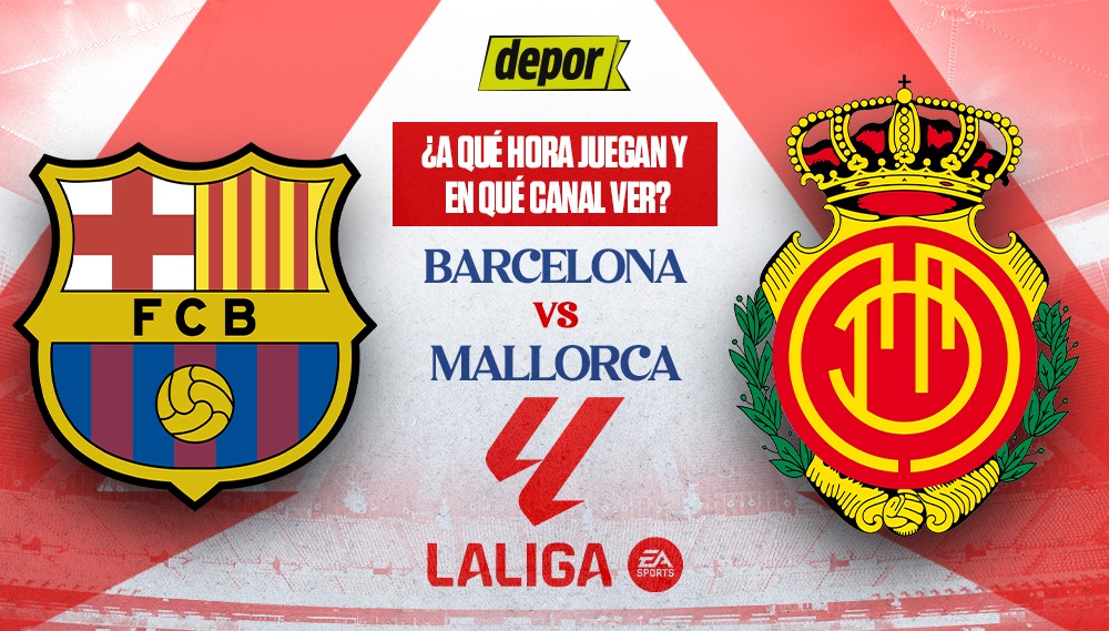 Conoce a qué hora juegan Barcelona y Mallorca por LaLiga. (Diseño: Depor)