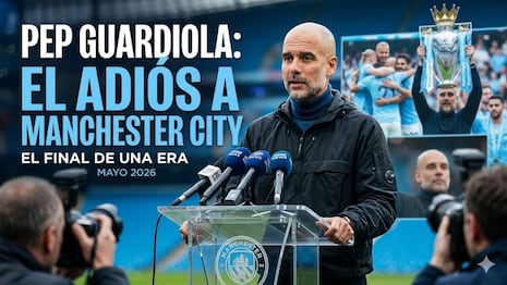 Pep Guardiola se va del Manchester City: histórico entrenador deja el club a fin de temporada