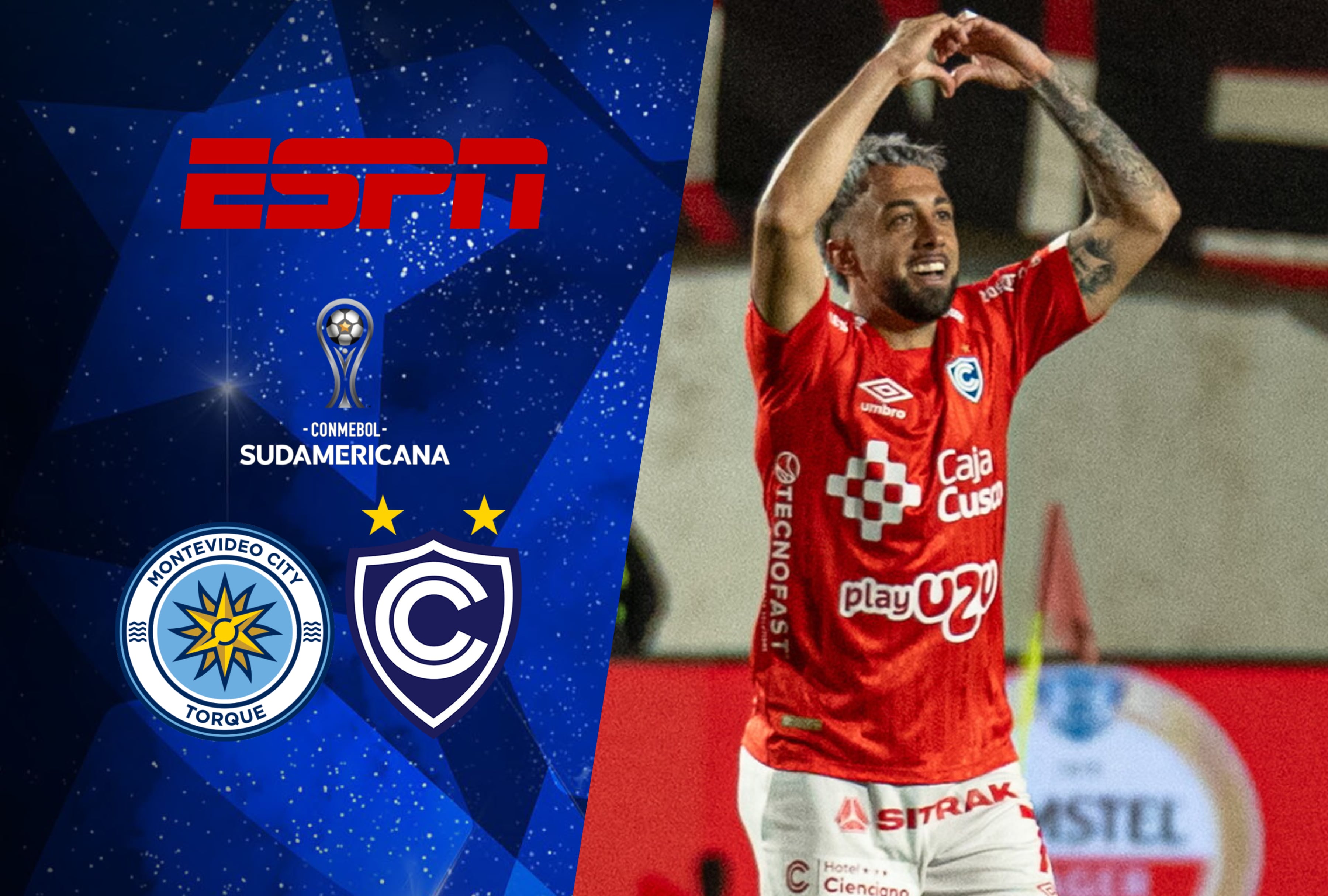 Transmisión en directo del partido Torque vs. Cienciano por la Copa Sudamericana. Acceda a las opciones para sintonizar el evento futbolístico por la pantalla de ESPN y la aplicación Disney Plus desde dispositivos móviles. | Crédito: gol.conmebol.com / Composición Depor