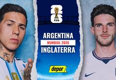 En Colombia, GOL Caracol TV EN VIVO, Argentina vs. Inglaterra: ver partido del Mundial