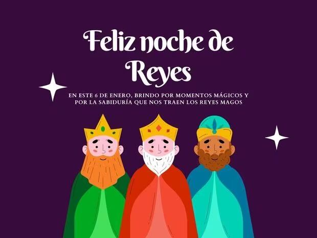 Imágenes para compartir en redes sociales por el Día de los Reyes Magos. (Foto: Internet).
