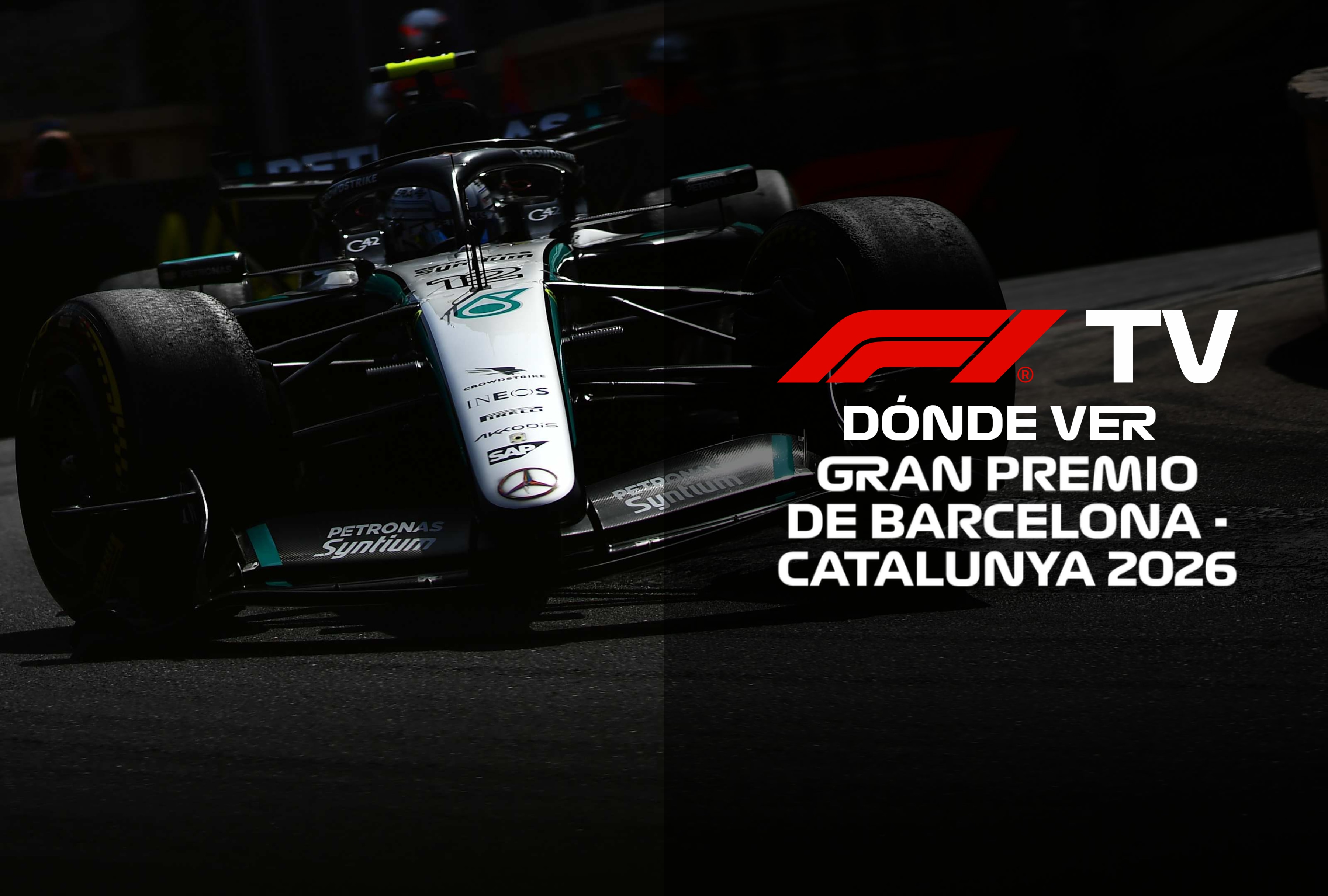 Transmisión en directo del Gran Premio de España para dispositivos móviles. Acceda a la señal de F1 TV en vivo en directo para ver la carrera del GP de Barcelona-Cataluña 2026 por streaming de televisión y Fórmula Uno online. | Crédito: f1.com / Composición Depor