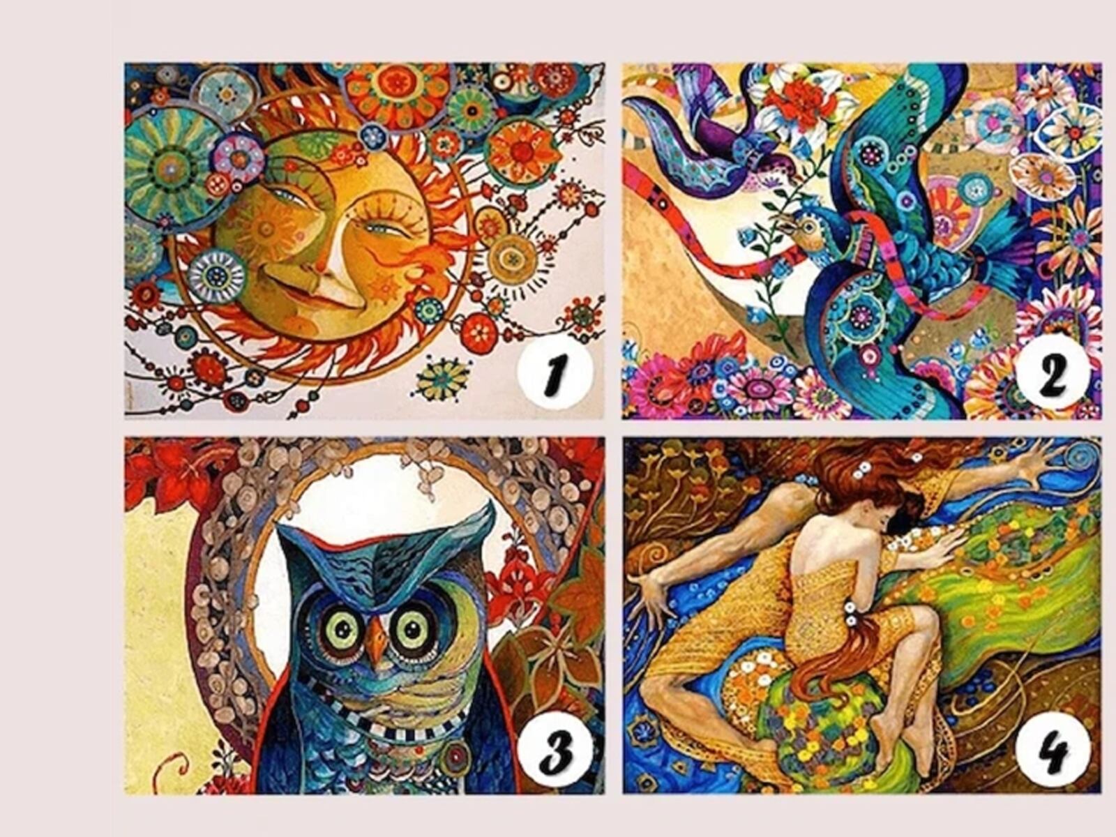 Este test visual te invita a elegir una de las cuatro fotos que se presentan. Cada una de ellas contiene un mensaje especial del universo para ti.