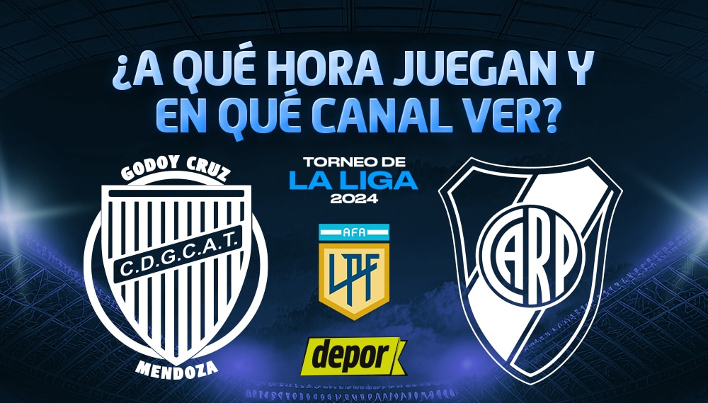 River vs. Godoy Cruz se ven las caras por la Liga Profesional. (Diseño: Depor)