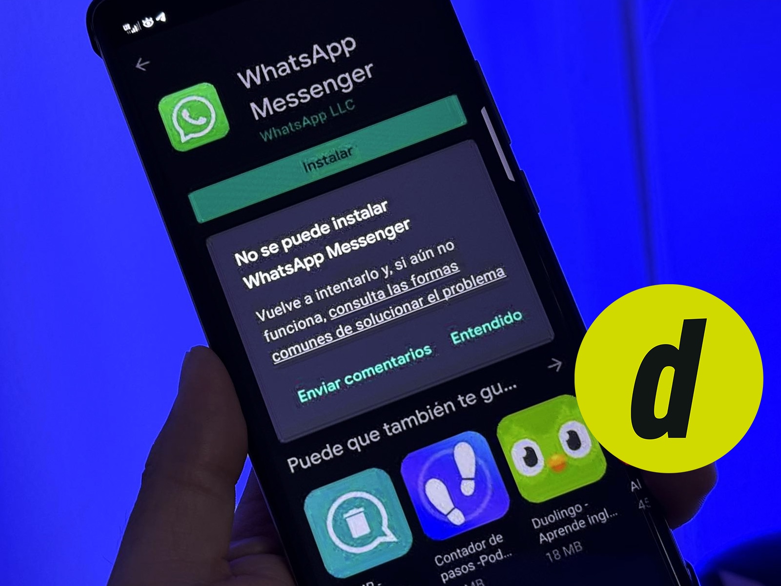 ¿Tienes problemas al instalar WhatsApp? Así puedes solucionarlo. (Foto: Depor - Rommel Yupanqui)