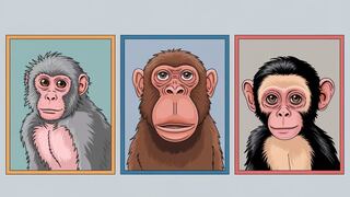 Elige uno de los monos en la imagen para descubrir qué piensan tus amigos de ti
