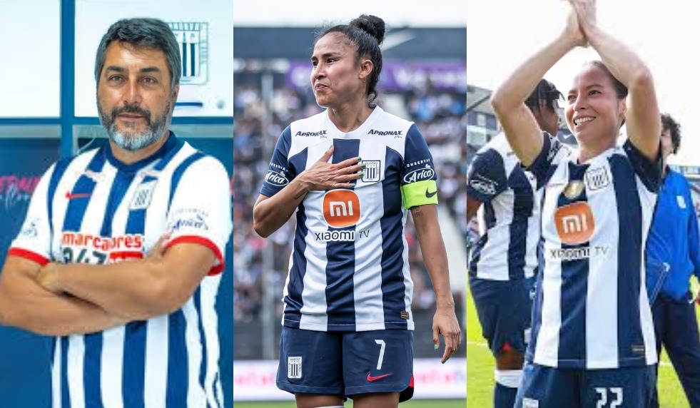 El DT José Letelier, junto a Sandy Dorador y Emily Flores, comentaron sobre el clásico contra Universitario de Deportes. (Foto: Composición Depor).