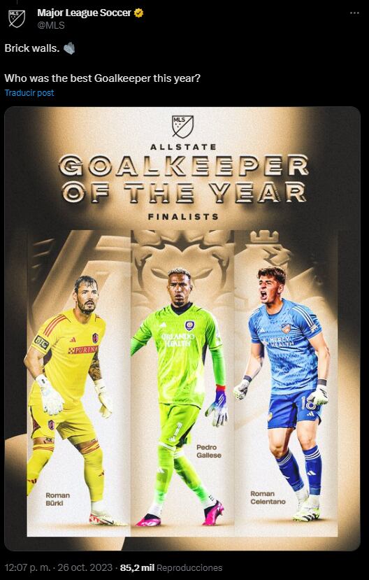 La publicación de la MLS en sus redes sociales. (Captura: X)