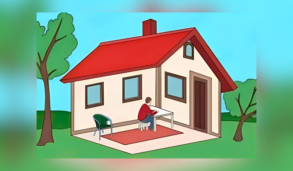 Test visual: descubre cómo eres realmente según veas al hombre dentro o fuera de la casa (Foto: GenialGuru).