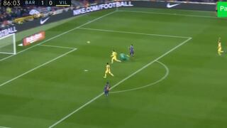 ¡Brutal pase de Messi! Así fue el gol de Aleñá para el 2-0 de Barcelona contra Villarreal [VIDEO]