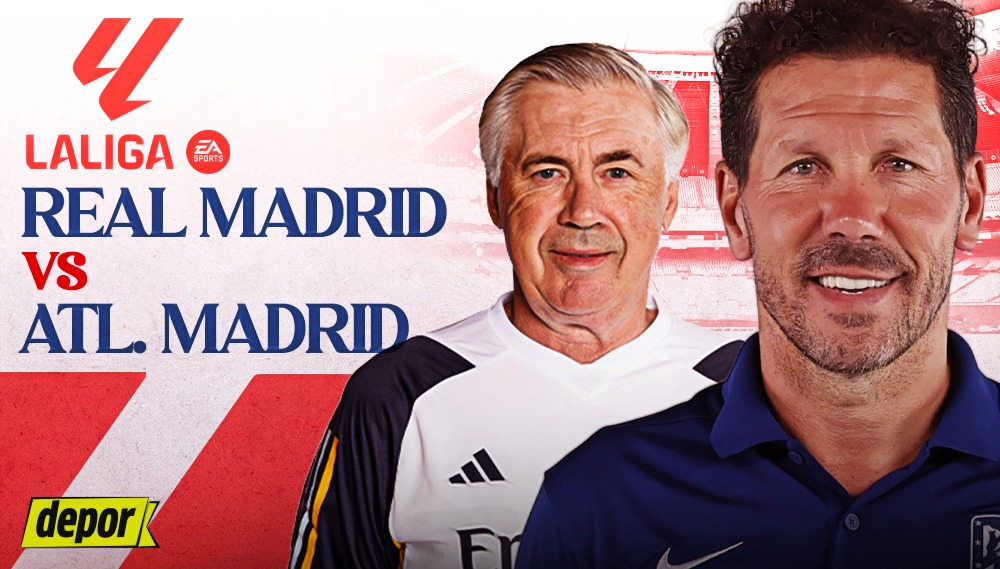 Real Madrid vs Atlético Madrid se enfrentan por LaLiga. (Diseño: Depor)