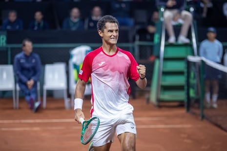 Juan Pablo Varillas vs. Daniel Vallejo (2-1): video, resumen de los sets y mejores puntos por Copa Davis