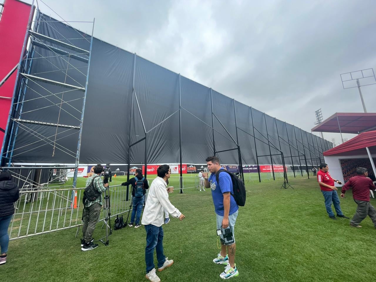 Así fue como Juan Reynoso y su comando técnico ocultaron los entrenamientos de Perú. (Foto: Fernanda Huapaya)
