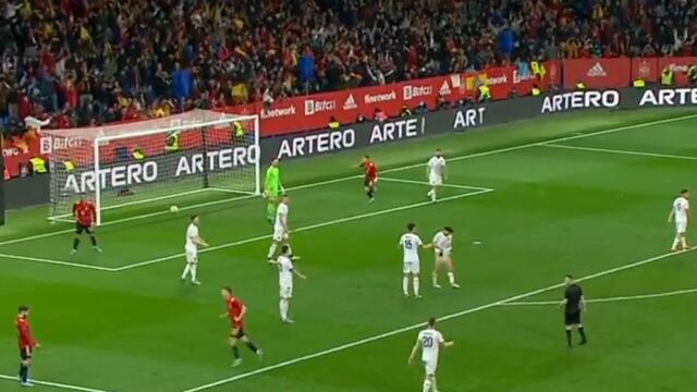 Para ponerlo en un cuadro: el golazo de Dani Olmo para el 2-1 de España vs. Albania [VIDEO]