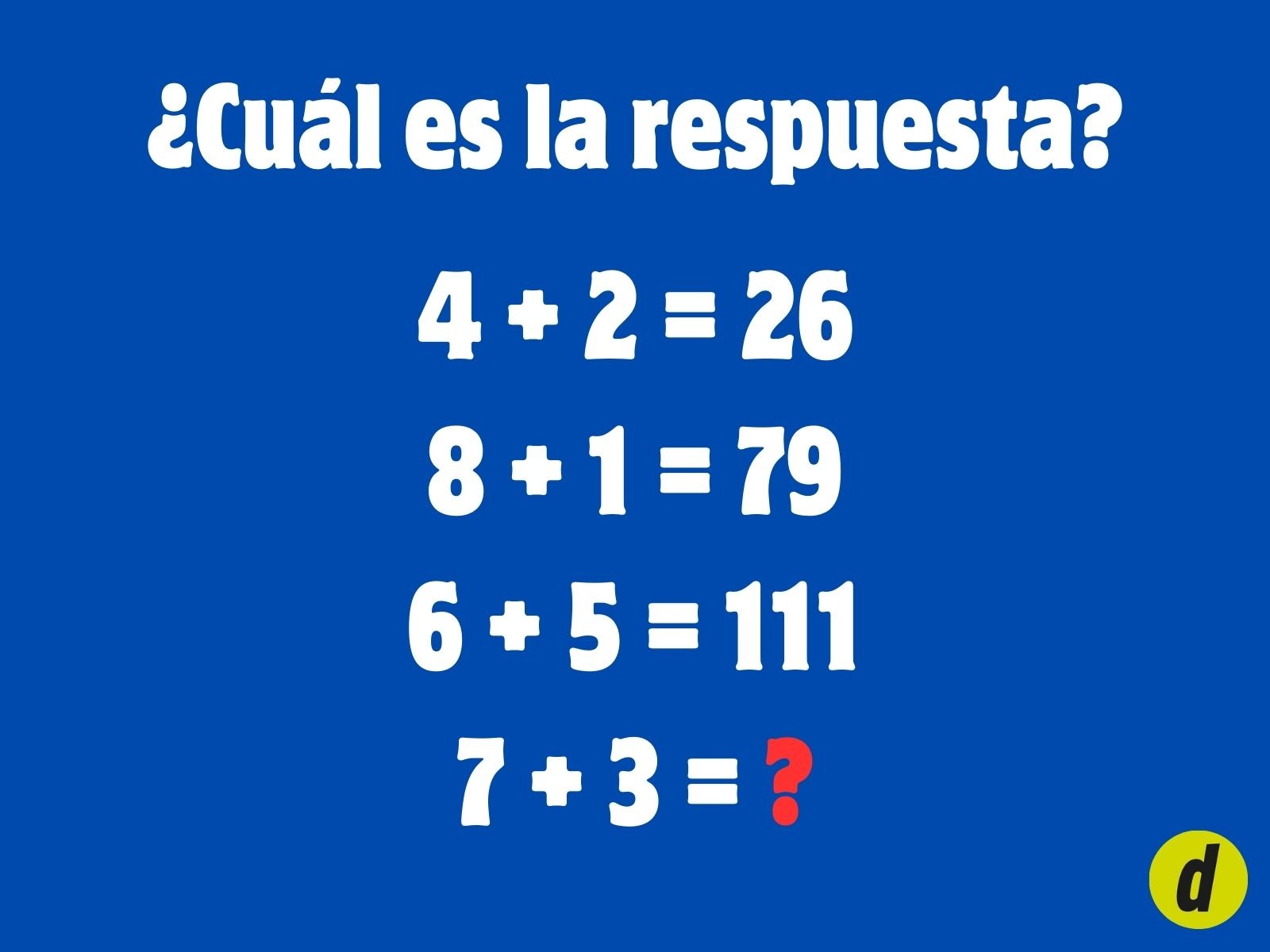 RETO MATEMÁTICO | ¿Adivinarás el valor del signo de interrogación? (Foto: Creación Depor)