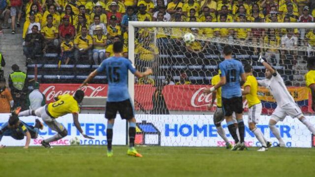 Colombia ante Uruguay: Rodríguez venció a Ospina y anotó gol del empate