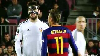Neymar: video muestra que insultó gravemente a jugador de Valencia