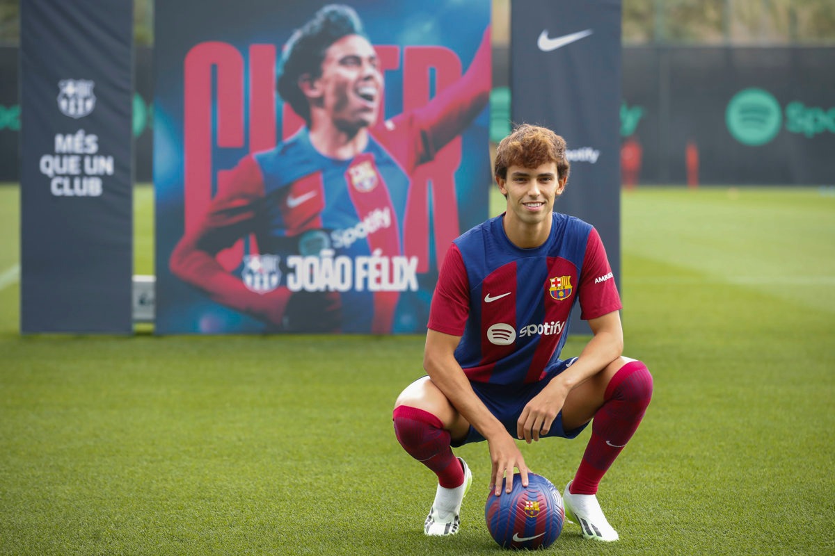 Joao Félix jugará cedido en el Barcelona hasta el 30 de junio de 2024 por decisión del Atlético de Madrid. (Foto: EFE)