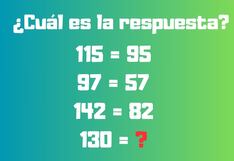 Trata de hallar la respuesta a este problema matemático resuelto por 1 de 10 personas