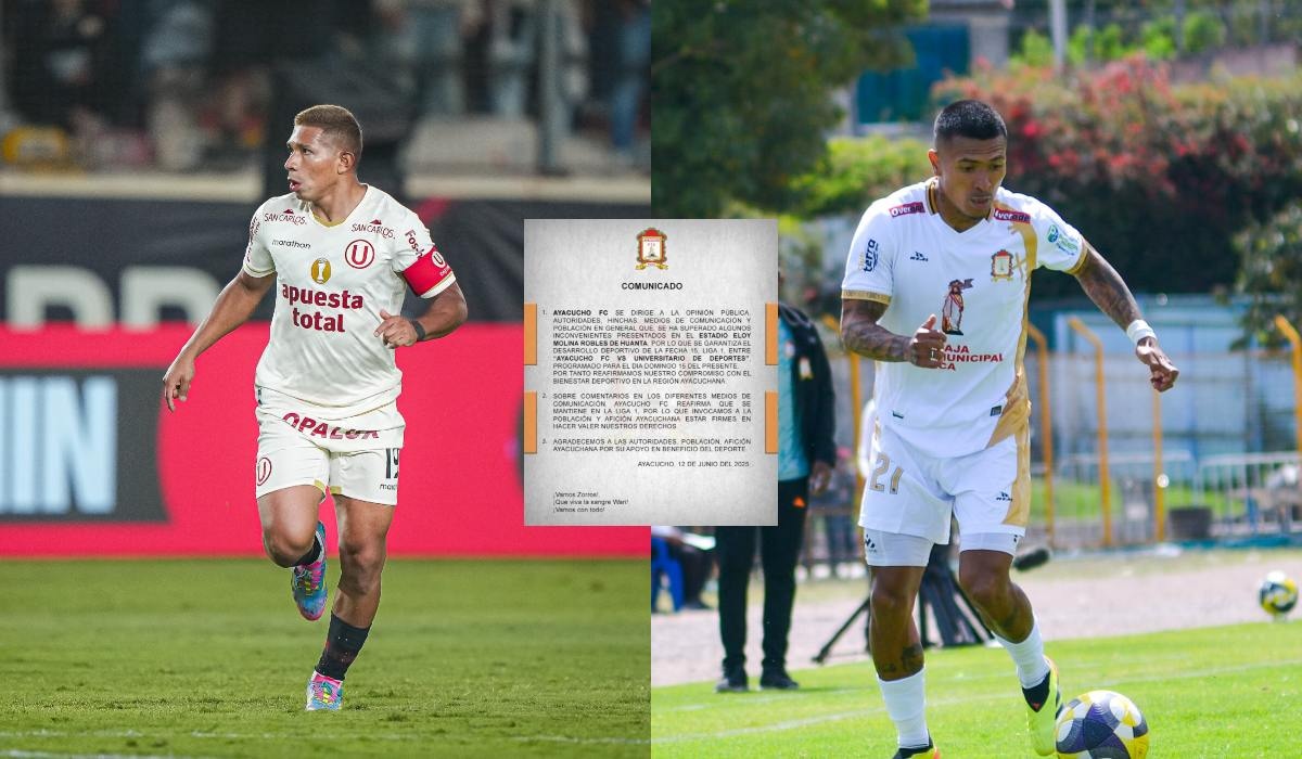 Universitario vs. Ayacucho FC se jugará sin problemas. (Foto: Composición / Liga 1)