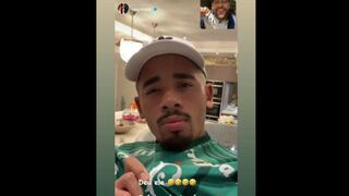 Todo para sacarle ‘pica’: Gabriel Jesus llamo a Neymar festejando el campeonato de Palmeiras ante Santos [FOTO]