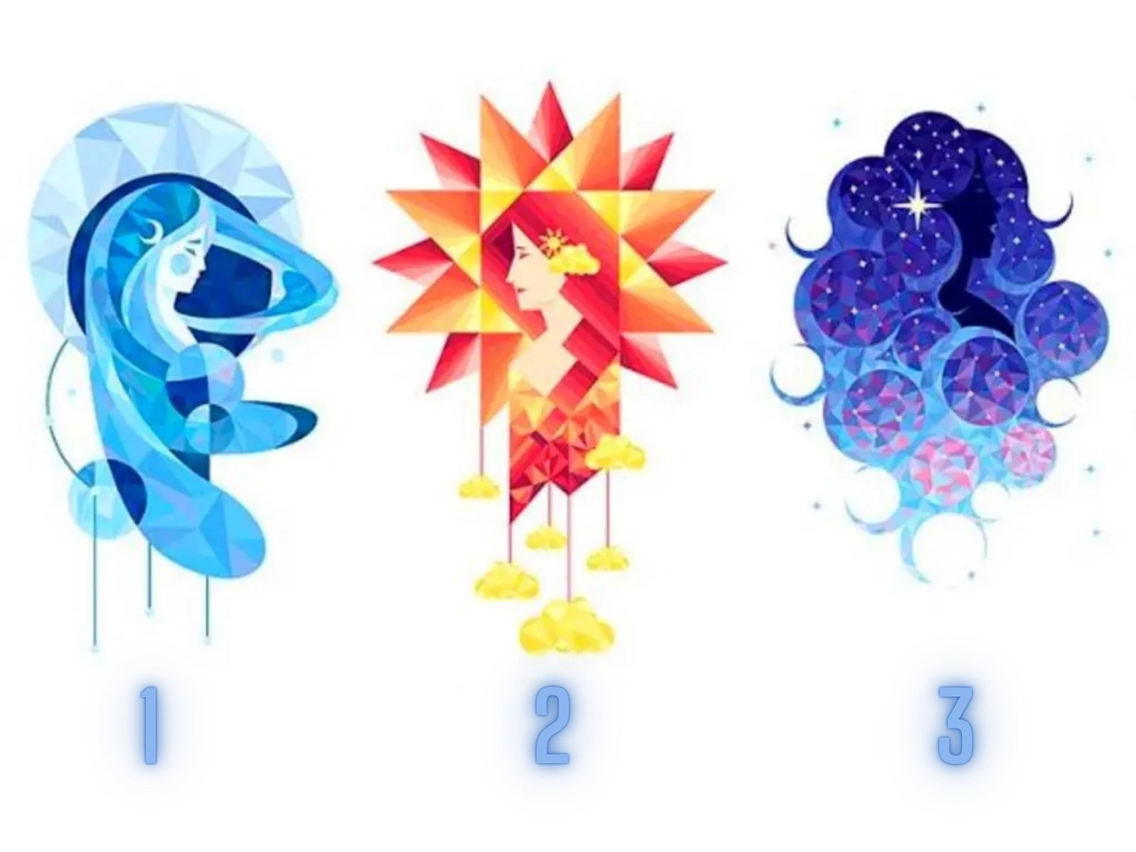 TEST VISUAL | Los símbolos que estás visualizando representan la luna, el sol y la estrella. (Foto: Namastest)