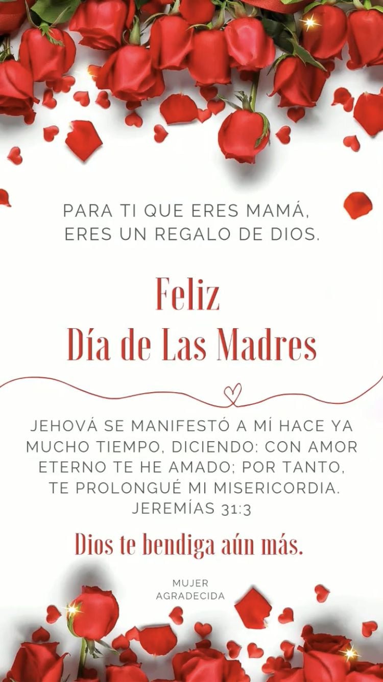 Elige una de estas 20 imágenes para celebrar un ¡Feliz Día de las Madres 2026! este domingo 10 de mayo en México, para dedicarlas vía WhatsApp. (Foto: Pinterest)