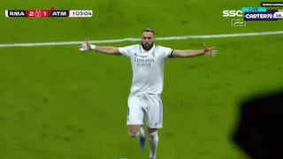¡No podía faltar él! Gol de Benzema para el 2-1 de Real Madrid vs. Atlético de Madrid [VIDEO]