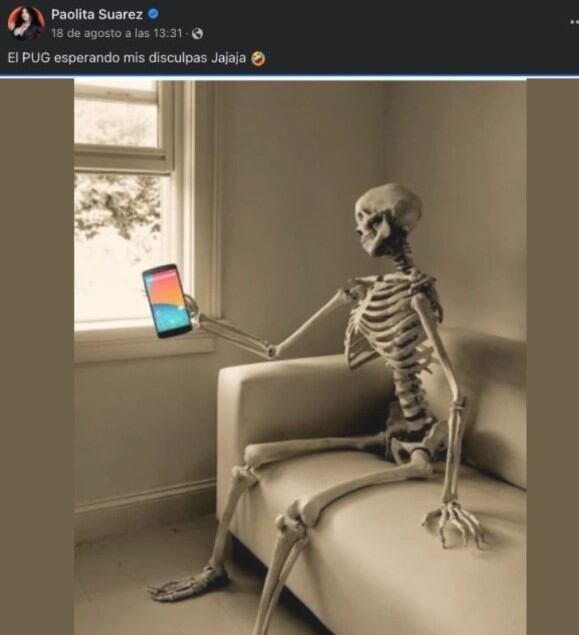 Publicación de la influencer Paola Suárez (Foto: Paolita Suárez/Instagram)