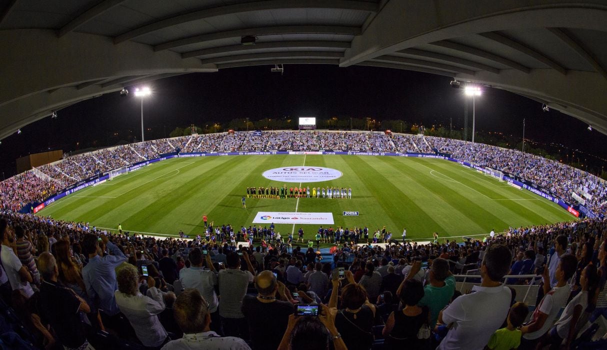 El histórico Estadio Municipal de Butarque, casa del Leganés en LaLiga de España. (Foto: Agencias).