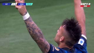 ‘Toro’ mata: Lautaro le marcó a Roma y prolonga racha goleadora en el Inter [VIDEO]