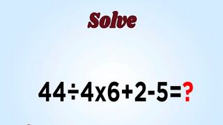 Te daré solamente 5 segundos para que desarrolles el reto matemático