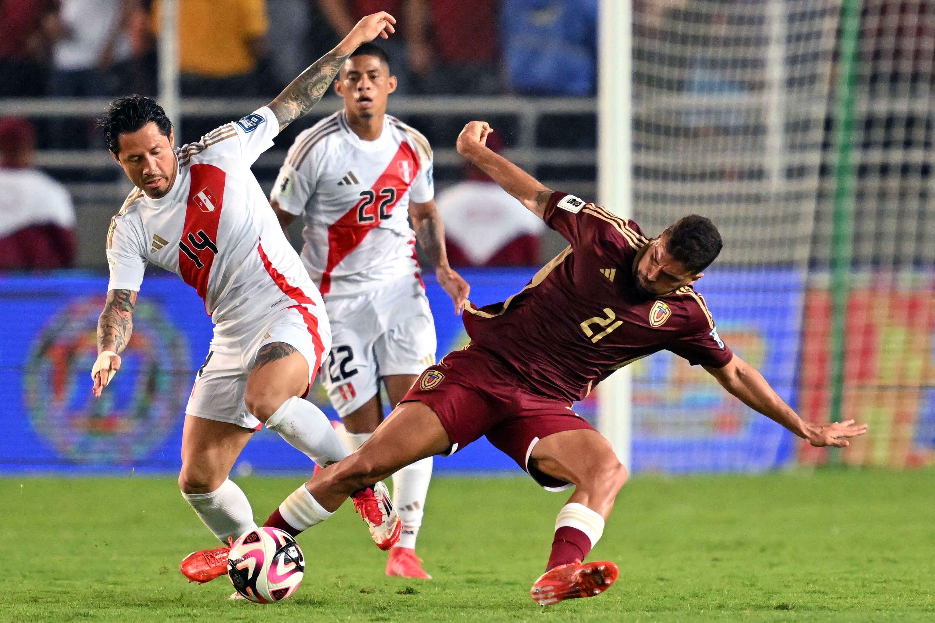 Perú vs Venezuela. Foto: JUAN BARRETO / AFP