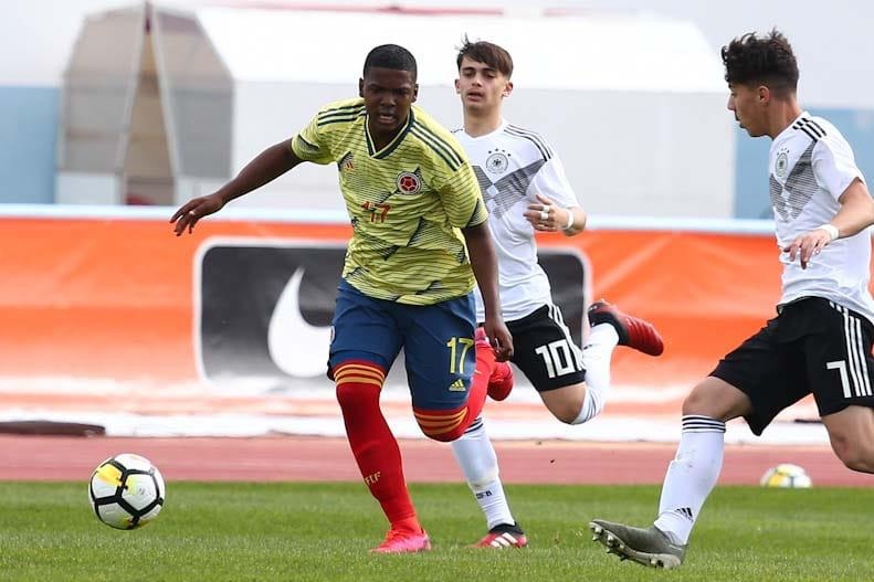 Johnnier Montaño disputó un cuadrangular en Europa con la selección Sub 16 de Colombia en 2020 (Foto: Agencias).