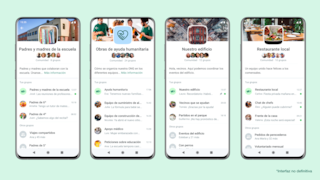 WhatsApp modifica la apariencia de las comunidades