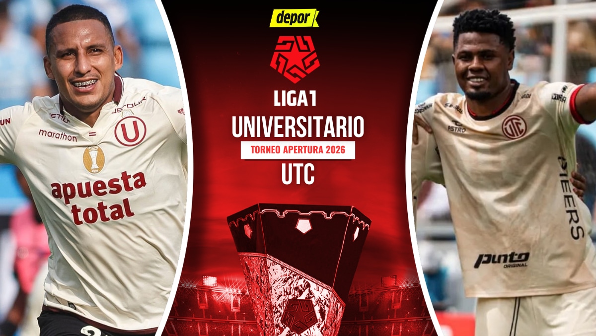 Universitario vs. UTC se enfrentan por el Torneo Apertura 2026. (Diseño: Depor)