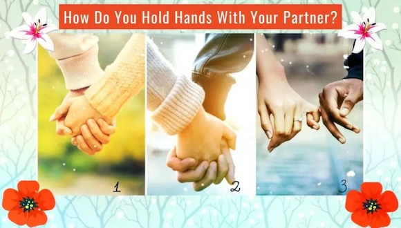TEST VISUAL | Esta imagen te muestra 3 ejemplos de cómo las parejas se agarran la mano. (Foto: namastest.net)