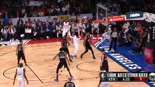 La mágica asistencia de Irving que terminó en triple de George en el NBA All Star Game [VIDEO]
