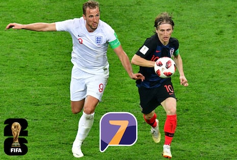 TV Azteca Siete (Canal 7) transmitió el partido Inglaterra 4-2 Croacia por el Mundial 2026
