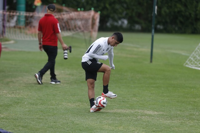 Entrenamiento de la selección peruana de fútbol con miras a la próxima fecha doble por las eliminatorias 2026. (Foto: Mario Zapata Nieto / @photo.gec)