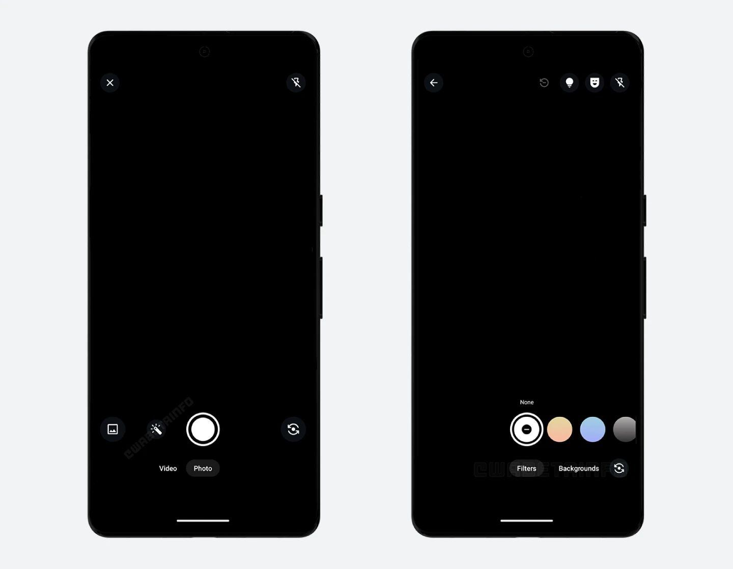 Nuevos filtros en la cámara de WhatsApp (WABetaInfo)
