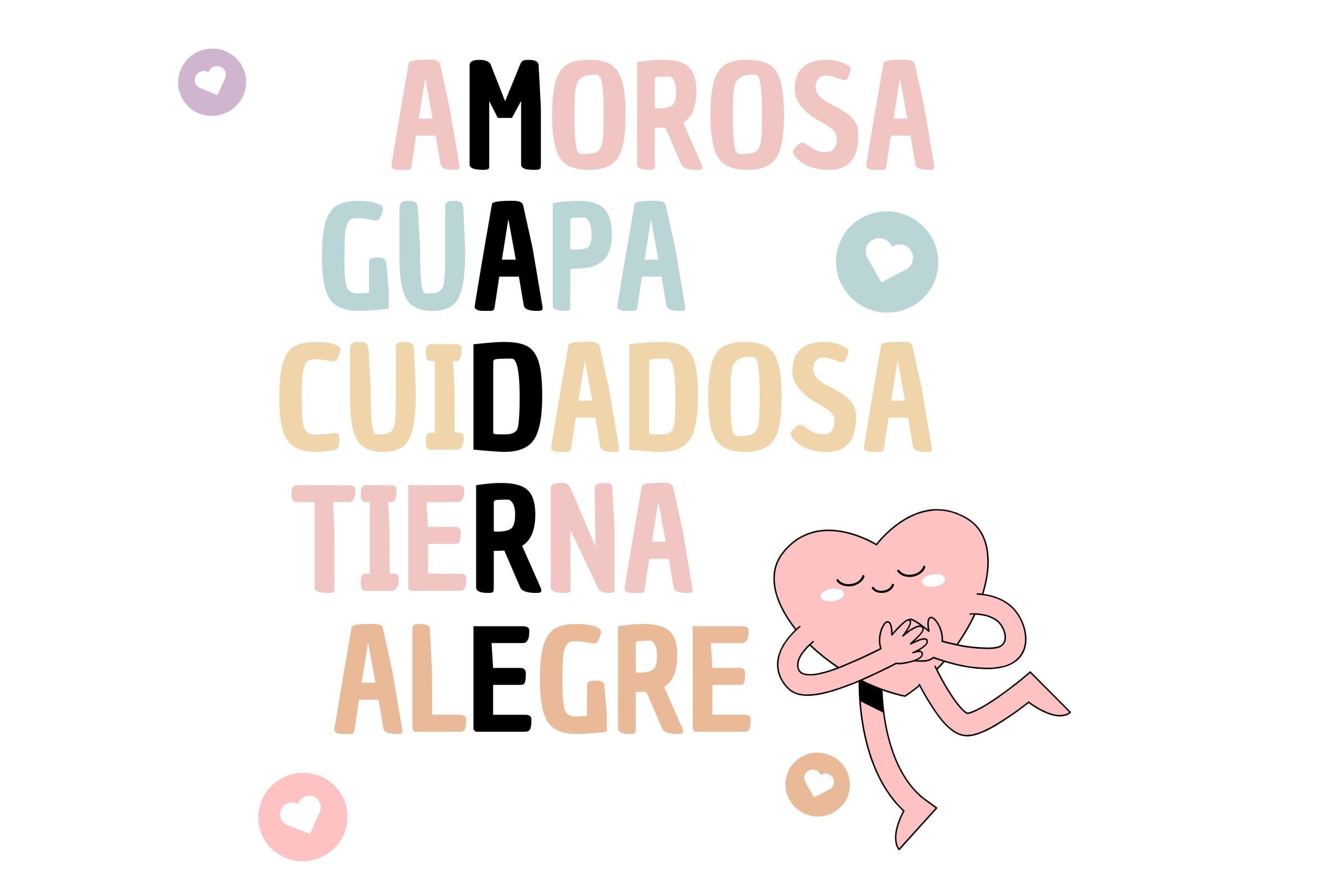 Amorosa, guapa, cuidadosa, tierna, alegre. Simplemente madre. | Crédito: pinterest.com / canva.com