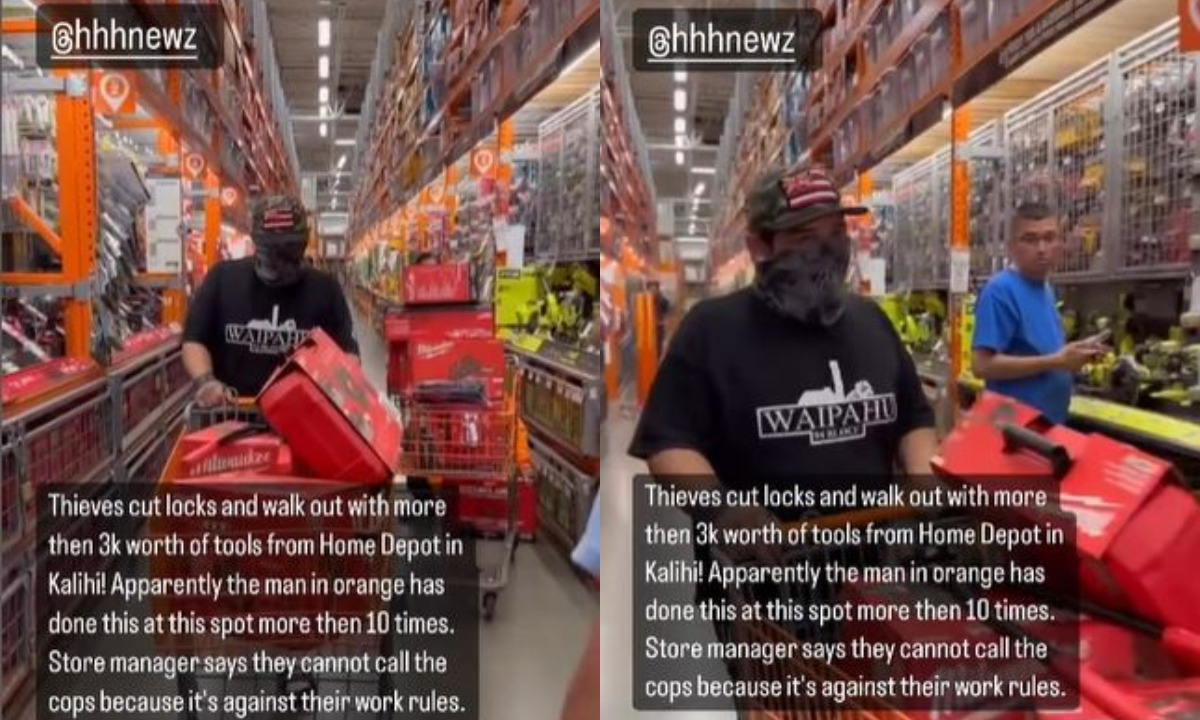 VIDEO VIRAL | Los ladrones salieron del establecimiento a vista y paciencia de clientes y trabajadores. (Foto: hhhnewz/Instagram)